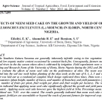 EFFECTS OF NEEM SEED CAKE ON THE GROWTH AND YIELD OF OKRA (Bhendi)